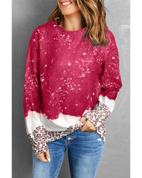 Thumbnail for Azura Exchange Leopard Bleached Pullover Sweatshirt - S