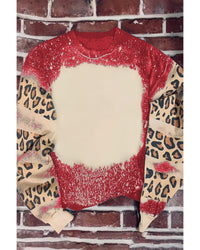 Thumbnail for Azura Exchange Leopard Print Sweatshirt with Tie Dye Design - L