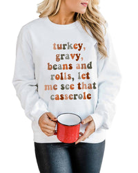 Thumbnail for Azura Exchange Thanksgiving Letter Long Sleeve Sweatshirt - L