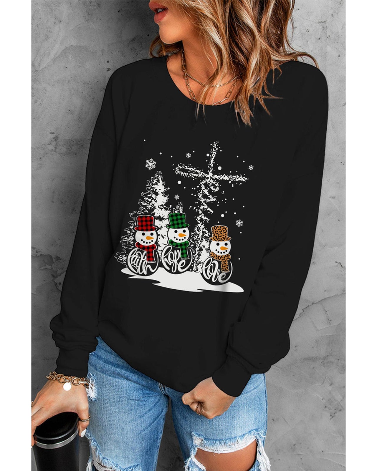 Azura Exchange Graphic Print Pullover Sweatshirt - 2XL