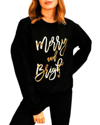 Thumbnail for Azura Exchange Merry & Bright Print Sweatshirt - 2XL