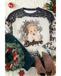 Thumbnail for Azura Exchange Santa Clause Bleach Print Graphic Sweatshirt - XL