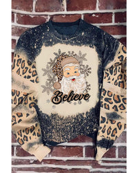 Thumbnail for Azura Exchange Santa Clause Bleach Print Graphic Sweatshirt - XL