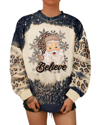 Thumbnail for Azura Exchange Santa Clause Bleach Print Graphic Sweatshirt - XL