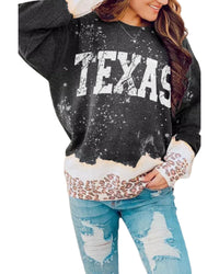 Thumbnail for Azura Exchange Leopard Color Block Pullover Sweatshirt - M