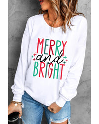 Thumbnail for Azura Exchange Merry and Bright Long Sleeve Graphic Sweatshirt - 2XL