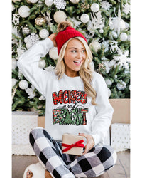 Thumbnail for Azura Exchange Christmas Graphic Print Pullover Sweatshirt - L