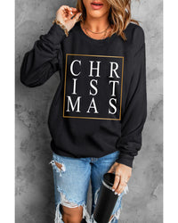 Thumbnail for Azura Exchange Glitter Print Crew Neck Sweatshirt - 2XL