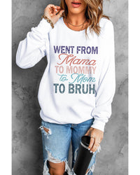 Thumbnail for Azura Exchange Letters Print Long Sleeve Sweatshirt - L