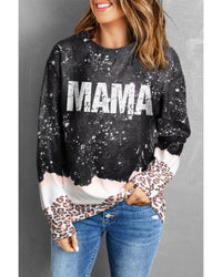 Thumbnail for Azura Exchange Leopard Trim Pullover Sweatshirt - XL