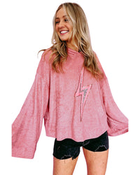 Thumbnail for Azura Exchange Sequin Oversized Hoodie - S