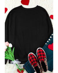 Thumbnail for Azura Exchange Lover Crew Neck Sweatshirt with Letter Print - 2XL