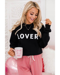 Thumbnail for Azura Exchange Lover Crew Neck Sweatshirt with Letter Print - 2XL