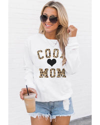 Thumbnail for Azura Exchange Leopard Heart Print Pullover Sweatshirt - L