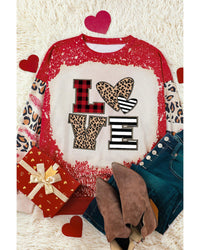 Thumbnail for Azura Exchange Leopard LOVE Element Sweatshirt - L