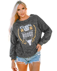 Thumbnail for Azura Exchange Graphic Mineral Washed Sweatshirt - S