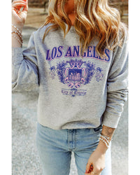 Thumbnail for Azura Exchange LOS ANGELES Graphic Crew Neck Sweatshirt - L