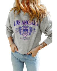 Thumbnail for Azura Exchange LOS ANGELES Graphic Crew Neck Sweatshirt - L