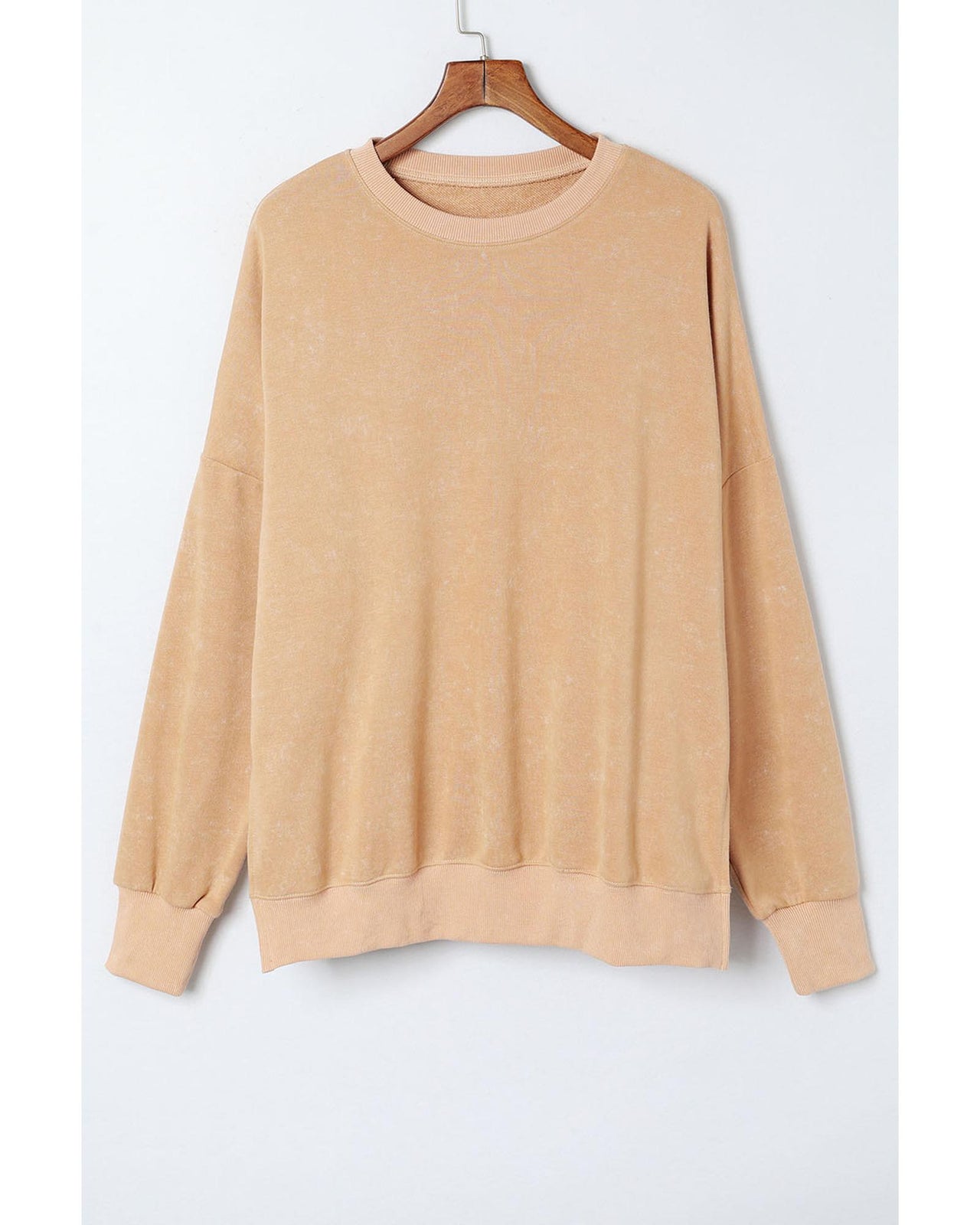 Azura Exchange Oversized Khaki Drop Shoulder Sweatshirt - L