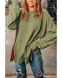 Thumbnail for Azura Exchange Oversized Ribbed Trim Sweatshirt - L