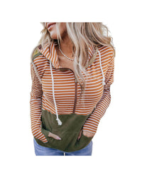 Thumbnail for Azura Exchange Color Block Patchwork Thumbhole Sleeve Hoodie - L