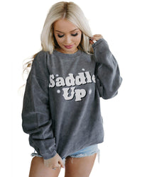 Thumbnail for Azura Exchange Saddle Up Graphic Sweatshirt - L