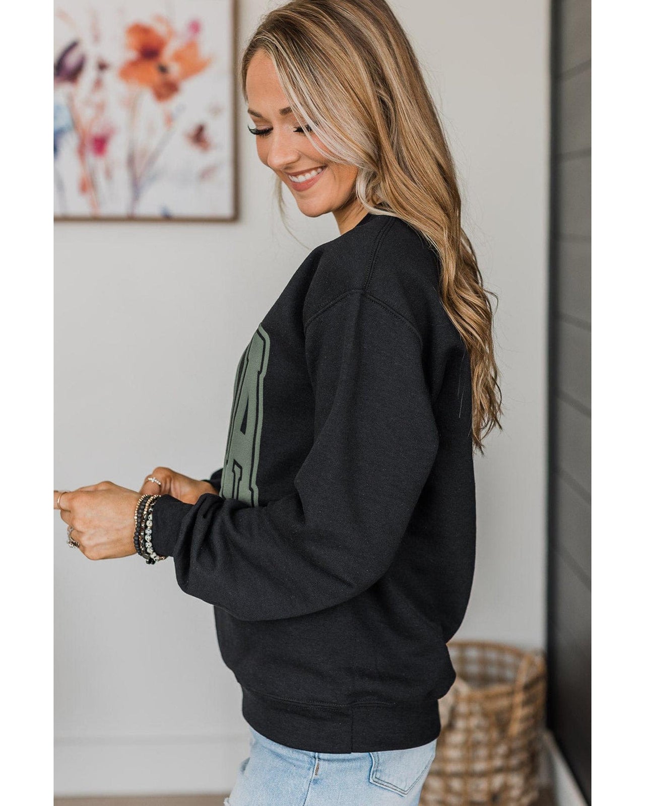 Azura Exchange Mama Varsity Crew Neck Sweatshirt - S