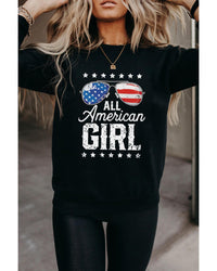 Thumbnail for Azura Exchange Flag Graphic Print Long Sleeve Sweatshirt - L