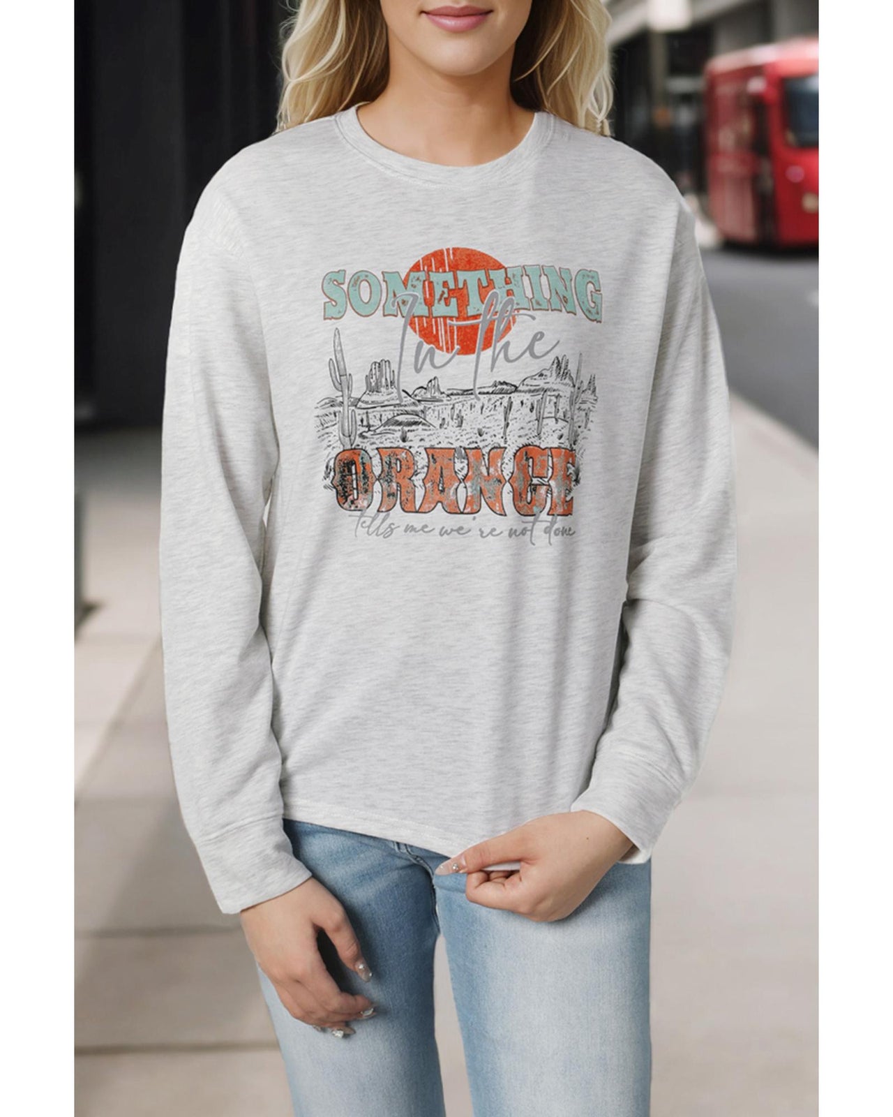 Azura Exchange Graphic Relaxed Sweatshirt - L