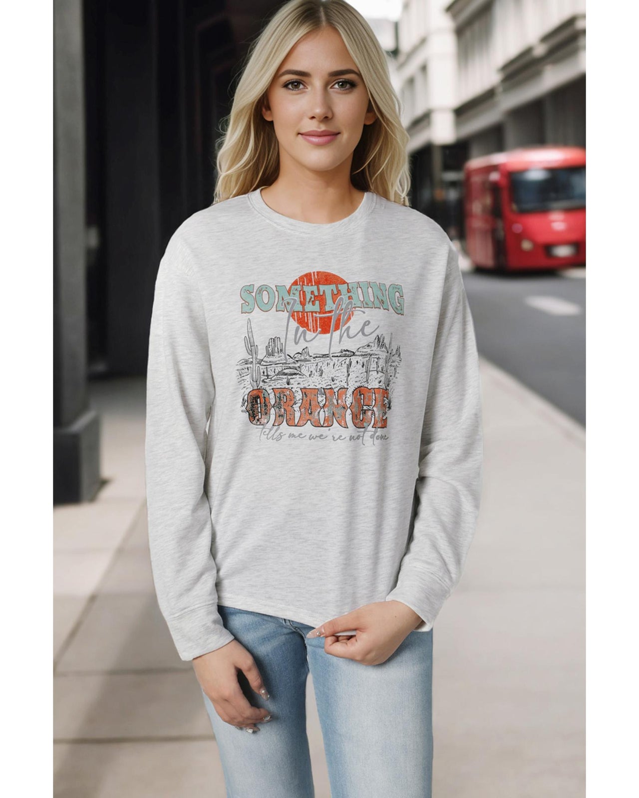 Azura Exchange Graphic Relaxed Sweatshirt - L