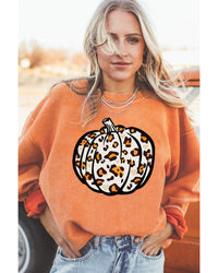 Thumbnail for Azura Exchange Leopard Graphic Corded Sweatshirt - 2XL