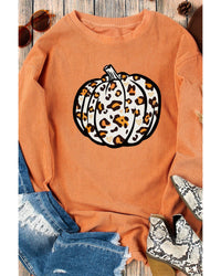 Thumbnail for Azura Exchange Leopard Graphic Corded Sweatshirt - 2XL