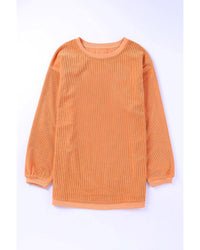 Thumbnail for Azura Exchange Corn Graphic Orange Crop Top Sweatshirt - L