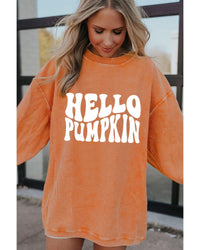 Thumbnail for Azura Exchange HELLO PUMPKIN Graphic Corded Sweatshirt - 2XL