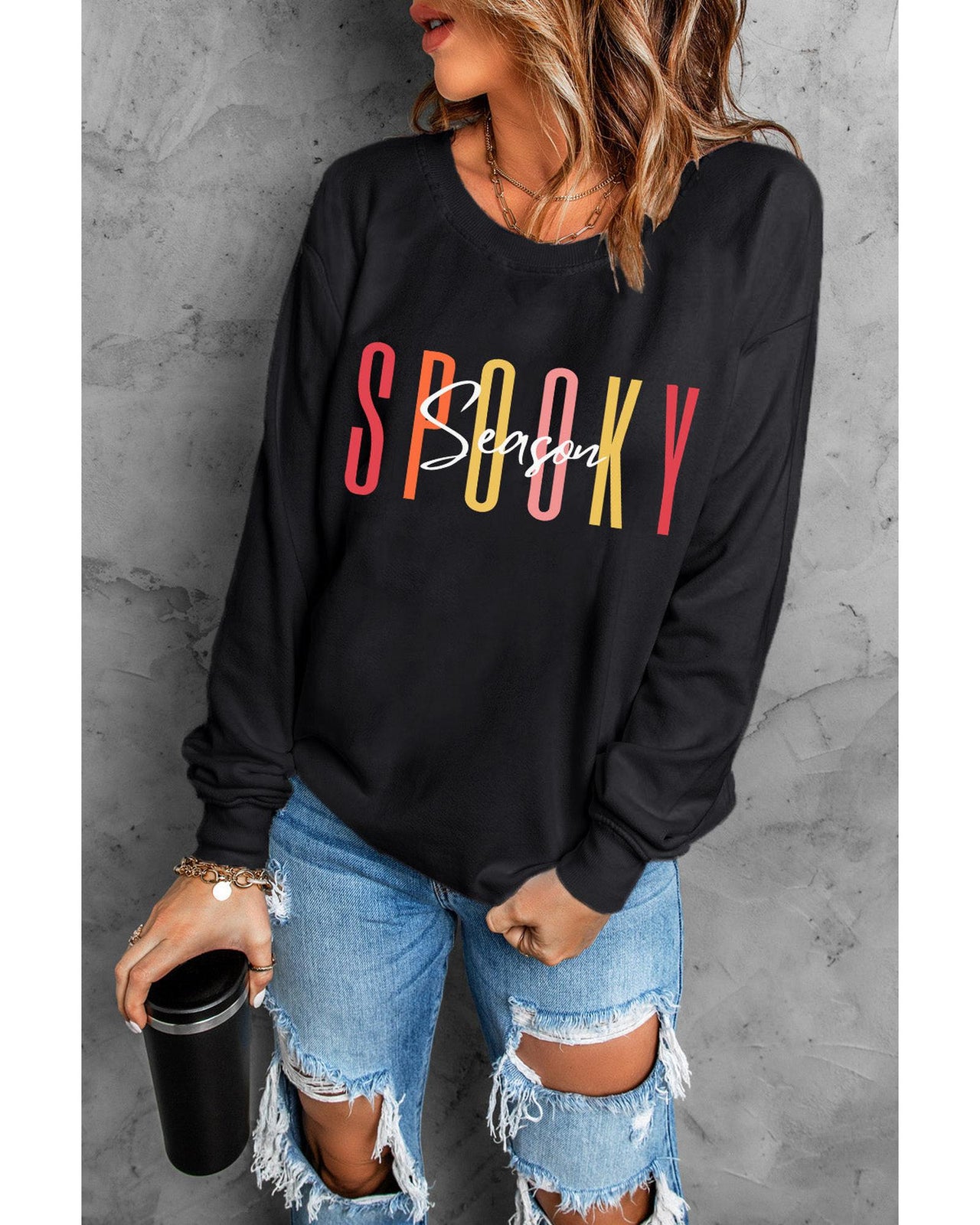 Azura Exchange Spooky Season Halloween Graphic Sweatshirt - M