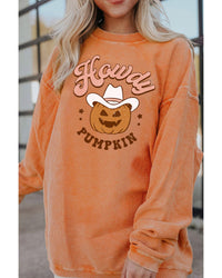 Thumbnail for Azura Exchange Howdy Pumpkin Halloween Graphic Sweatshirt - 2XL