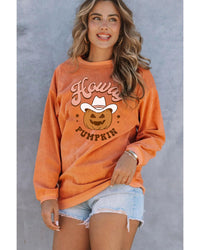 Thumbnail for Azura Exchange Howdy Pumpkin Halloween Graphic Sweatshirt - 2XL