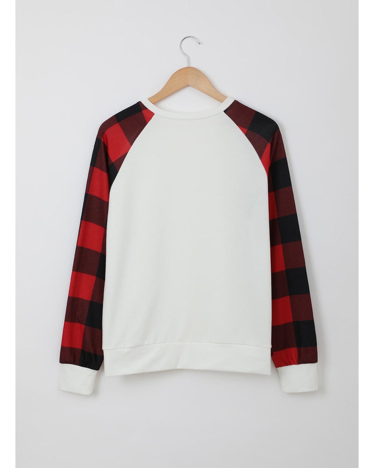 Azura Exchange Long Sleeve Buffalo Plaid Sweatshirt - M