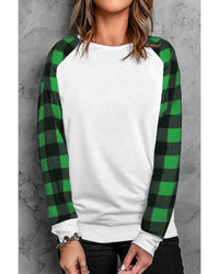 Thumbnail for Azura Exchange Plaid Long Sleeve Sweatshirt - L