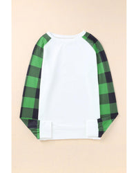 Thumbnail for Azura Exchange Plaid Long Sleeve Sweatshirt - L