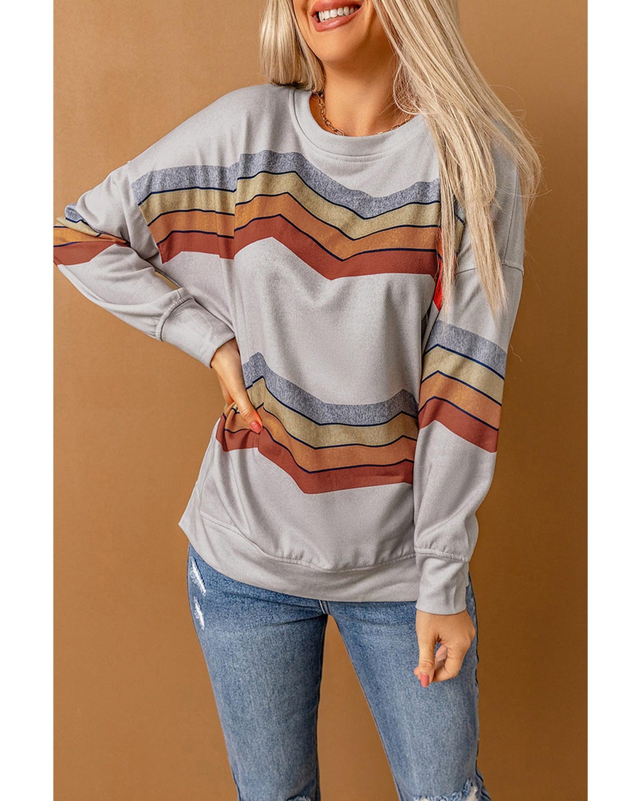 Azura Exchange Classic Color Block Sweatshirt - S