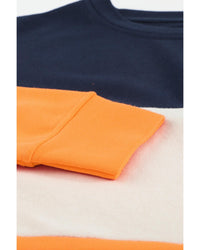 Thumbnail for Azura Exchange Colorblock Sweatshirt with Contrast Stitching and Slits - L