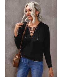 Thumbnail for Azura Exchange Solid Color Lace-up Hoodie - L