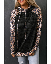 Thumbnail for Azura Exchange Leopard Contrast Hoodie - L