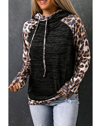 Thumbnail for Azura Exchange Leopard Contrast Hoodie - L