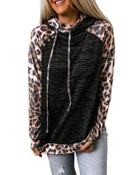 Thumbnail for Azura Exchange Leopard Contrast Hoodie - L