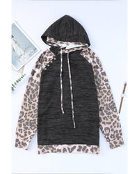 Thumbnail for Azura Exchange Leopard Contrast Hoodie - L