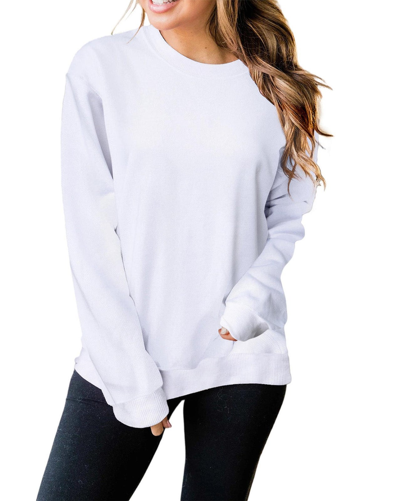 Azura Exchange Crew Neck Pullover Sweatshirt - L