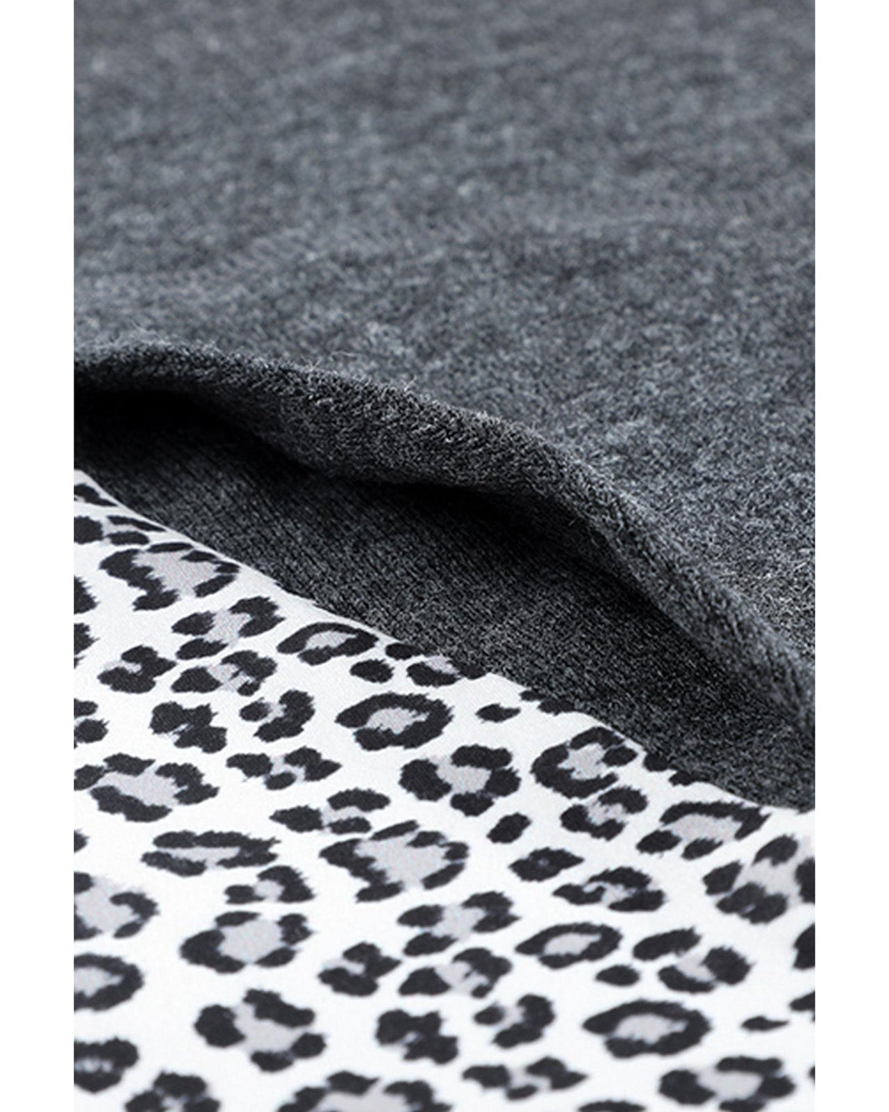 Azura Exchange Patchwork Leopard Pullover Hoodie - M