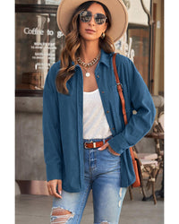 Thumbnail for Azura Exchange Button Pocket Corduroy Shirt - 3XL